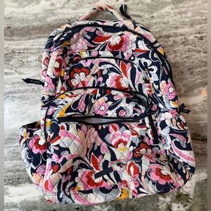 Vera Bradley Essential Large Backpack Floral Quilted Backpack